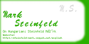 mark steinfeld business card